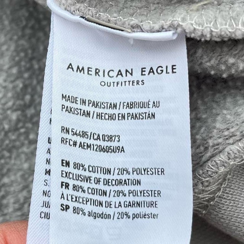 American Eagle Light Grey Basic Hoodie - image 5